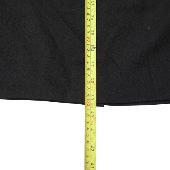 Talbots Black 100% Wool Dress Sz 14 Shift Pockets Sleeveless Crew Neck Defected - Picture 9 of 10